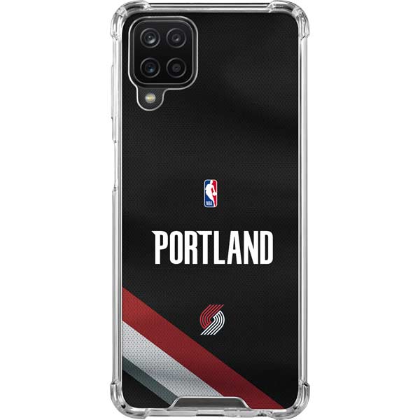 NBA Portland Trail Blazers Jersey Galaxy A12 Clear Case