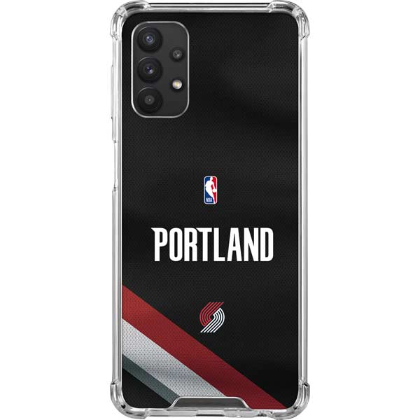 NBA Portland Trail Blazers Jersey Galaxy A32 5G Clear Case