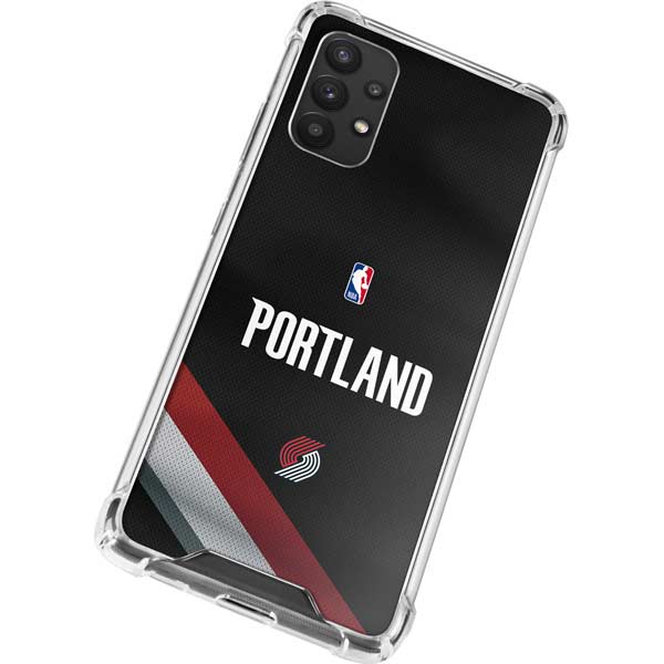 NBA Portland Trail Blazers Jersey Galaxy A32 5G Clear Case