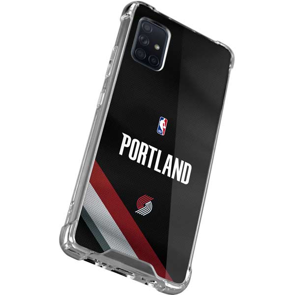 NBA Portland Trail Blazers Jersey Galaxy A71 5G Clear Case