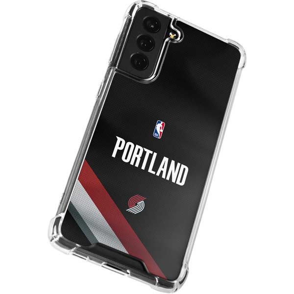 NBA Portland Trail Blazers Jersey Galaxy S21 FE Clear Case