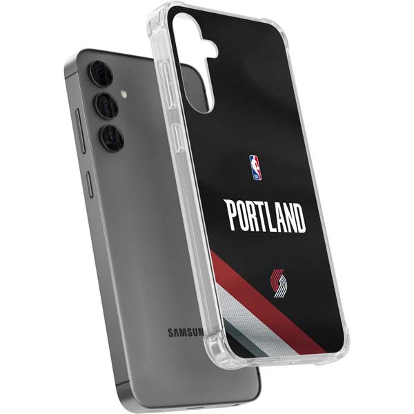 NBA Portland Trail Blazers Jersey Galaxy S24 Plus Clear Case