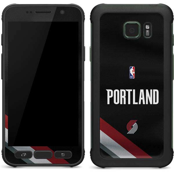 NBA Portland Trail Blazers Jersey Galaxy S7 Active Skin