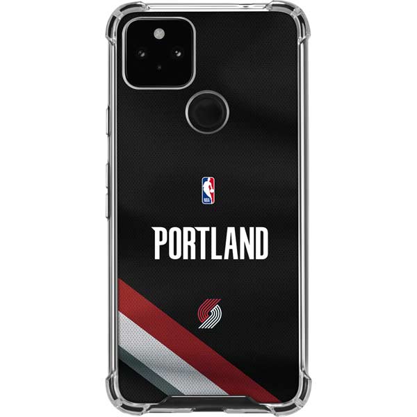 NBA Portland Trail Blazers Jersey Google Pixel 5a 5G Clear Case