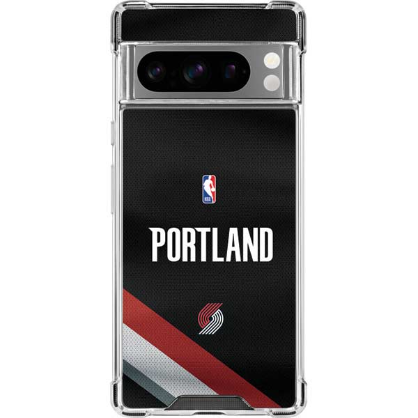NBA Portland Trail Blazers Jersey Google Pixel 8 Pro Clear Case