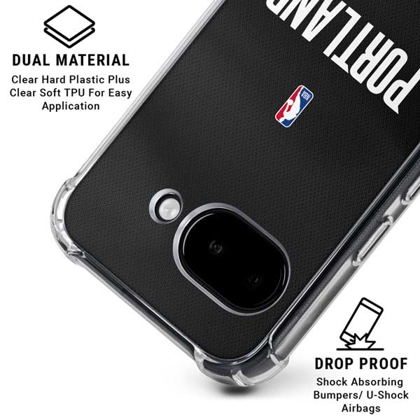 NBA Portland Trail Blazers Jersey Google Pixel 9a Clear Case