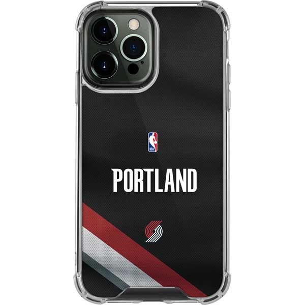 NBA Portland Trail Blazers Jersey iPhone 14 Pro Max Clear Case