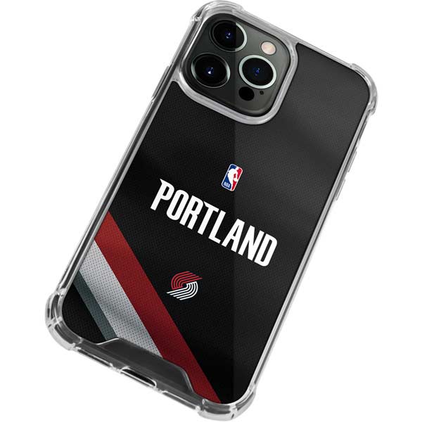 NBA Portland Trail Blazers Jersey iPhone 14 Pro Max Clear Case