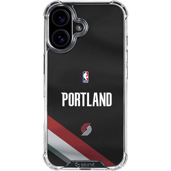 NBA Portland Trail Blazers Jersey iPhone 16 Clear Case