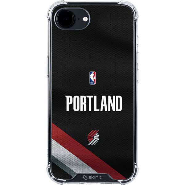 NBA Portland Trail Blazers Jersey iPhone 16e Clear Case