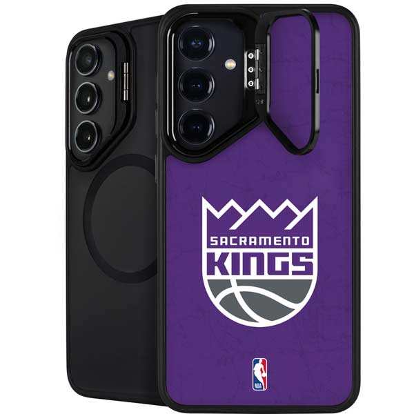 NBA Sacramento Kings Distressed Galaxy S25 Plus Kickstand Case