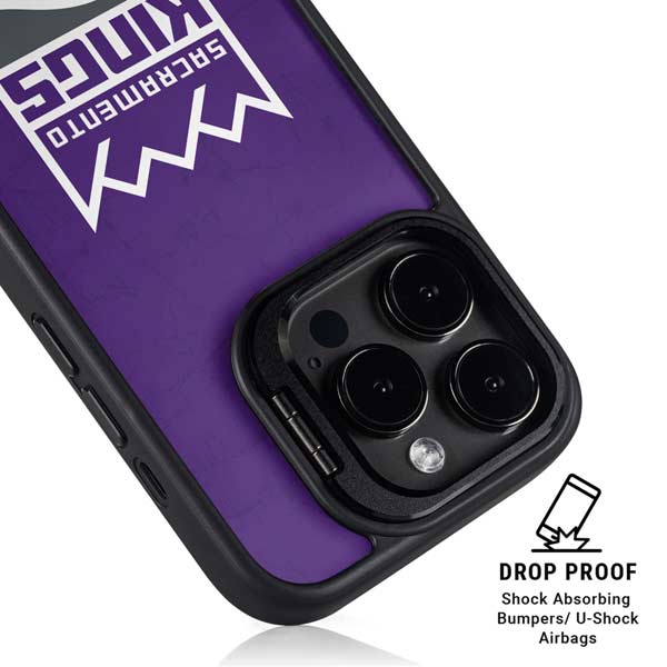 NBA Sacramento Kings Distressed iPhone 14 Pro Kickstand Case