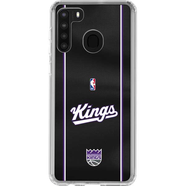 NBA Sacramento Kings Jersey Galaxy A21 Clear Case