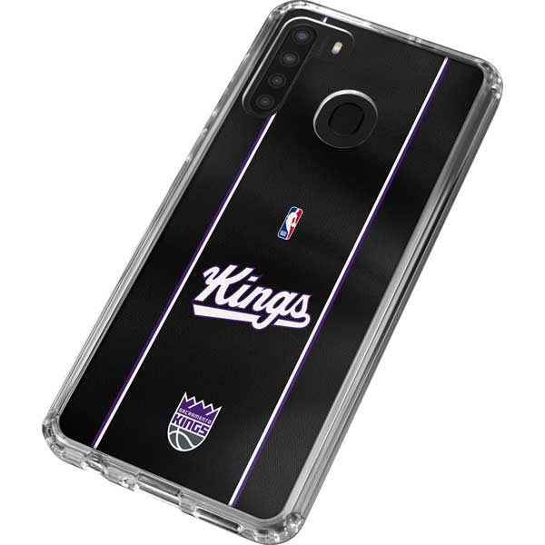 NBA Sacramento Kings Jersey Galaxy A21 Clear Case