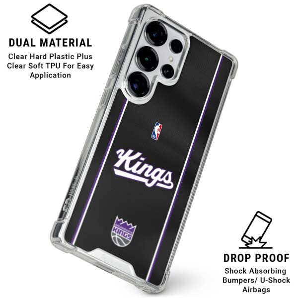 NBA Sacramento Kings Jersey Galaxy S25 Ultra Clear Case