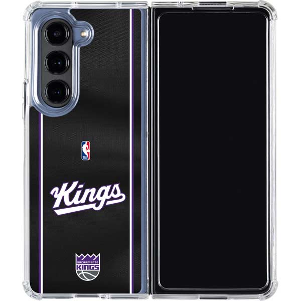 NBA Sacramento Kings Jersey Galaxy Z Fold5 5G Clear Case