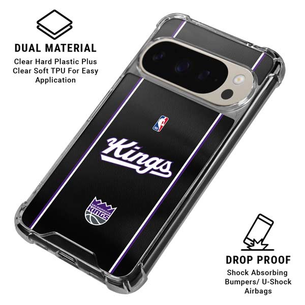 NBA Sacramento Kings Jersey Google Pixel 9 Pro XL Clear Case