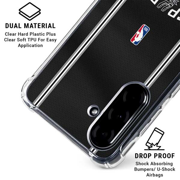 NBA San Antonio Spurs Jersey Galaxy A36 5G Clear Case