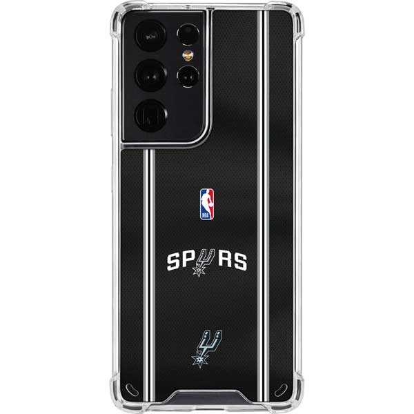 NBA San Antonio Spurs Jersey Galaxy S21 Ultra 5G Clear Case