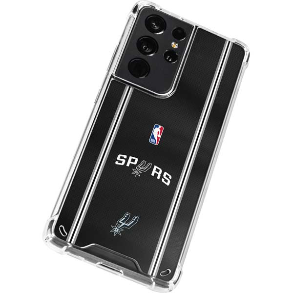 NBA San Antonio Spurs Jersey Galaxy S21 Ultra 5G Clear Case