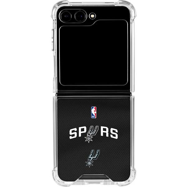 NBA San Antonio Spurs Jersey Galaxy Z Flip5 5G Clear Case
