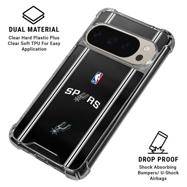 NBA San Antonio Spurs Jersey Google Pixel 9/9 Pro Clear Case