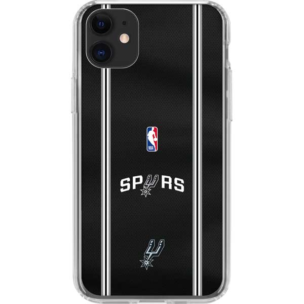 NBA San Antonio Spurs Jersey iPhone 11 Clear Case