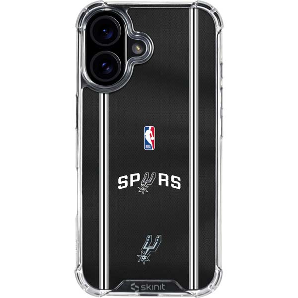 NBA San Antonio Spurs Jersey iPhone 16 Clear Case