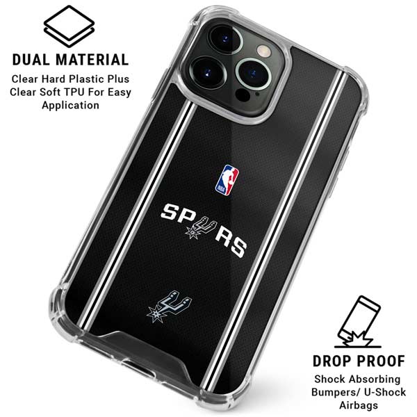 NBA San Antonio Spurs Jersey iPhone 16 Pro Clear Case