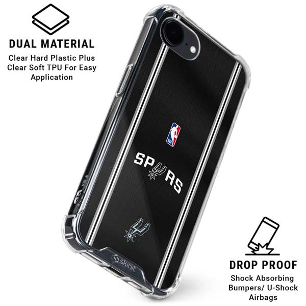 NBA San Antonio Spurs Jersey iPhone 16e Clear Case