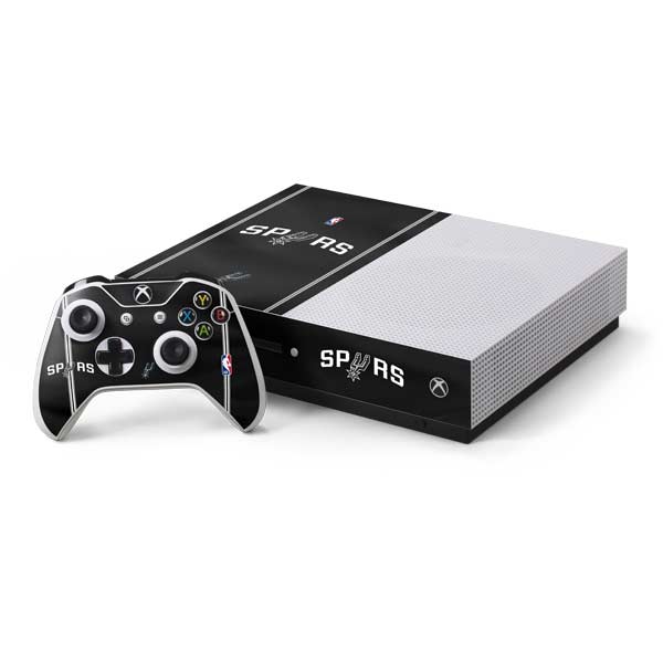 NBA San Antonio Spurs Jersey Xbox One S Console and Controller Bundle Skin