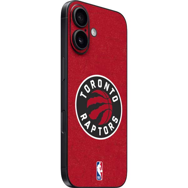 NBA Toronto Raptors Distressed iPhone 16 Plus Skin