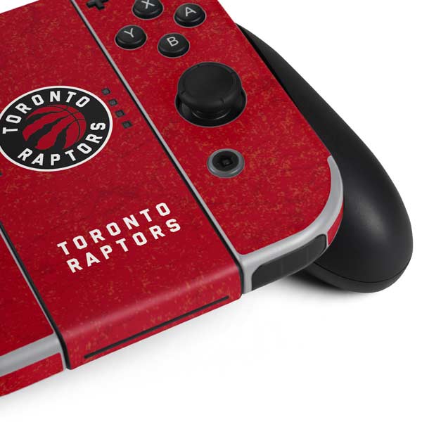 NBA Toronto Raptors Distressed Nintendo Switch OLED (2021) Skin