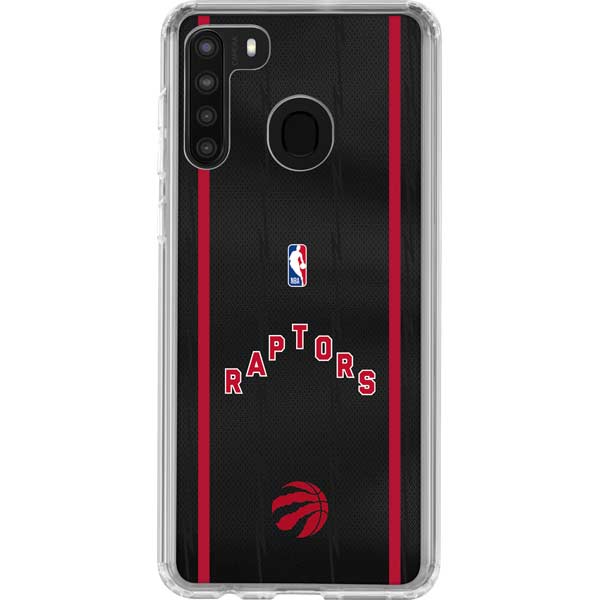 NBA Toronto Raptors Jersey Galaxy A21 Clear Case