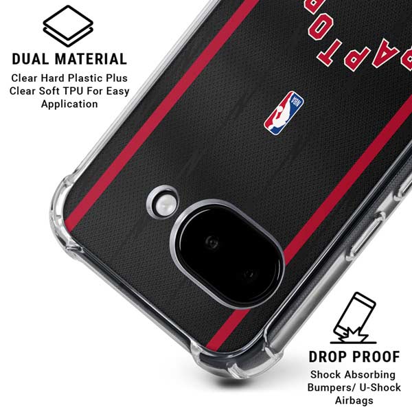 NBA Toronto Raptors Jersey Google Pixel 9a Clear Case