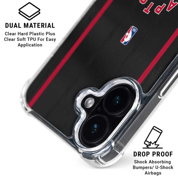 NBA Toronto Raptors Jersey iPhone 16 Clear Case
