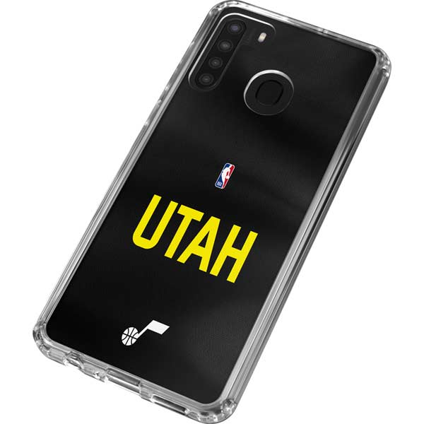 NBA Utah Jazz Jersey Galaxy A21 Clear Case