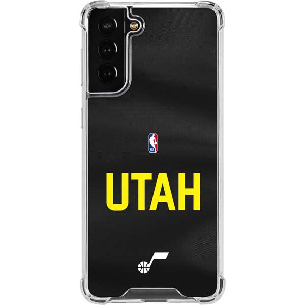 NBA Utah Jazz Jersey Galaxy S21 FE Clear Case