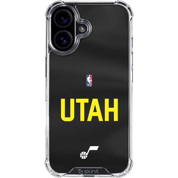 NBA Utah Jazz Jersey iPhone 16 Clear Case