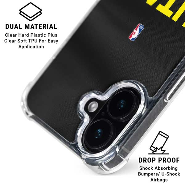 NBA Utah Jazz Jersey iPhone 16 Plus Clear Case