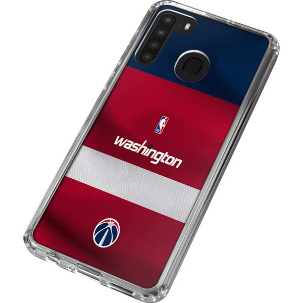 NBA Washington Wizards Jersey Galaxy A21 Clear Case