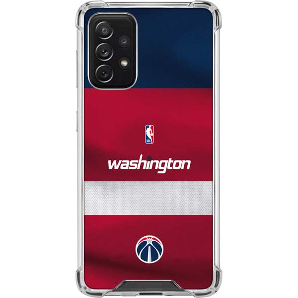 NBA Washington Wizards Jersey Galaxy A72 5G Clear Case