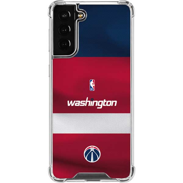 NBA Washington Wizards Jersey Galaxy S21 FE Clear Case