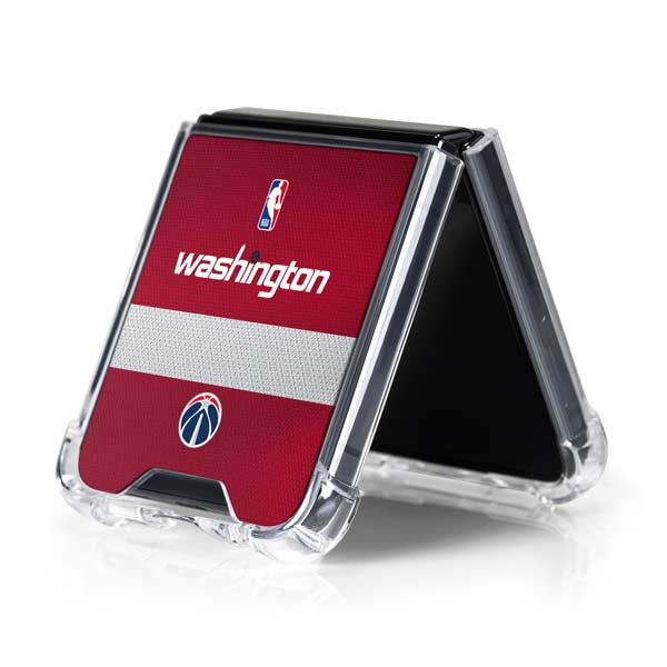 NBA Washington Wizards Jersey Galaxy Z Flip5 5G Clear Case