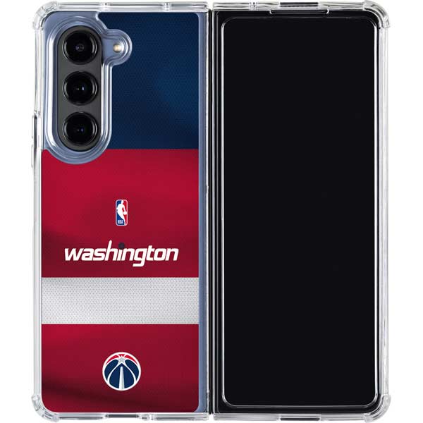 NBA Washington Wizards Jersey Galaxy Z Fold5 5G Clear Case
