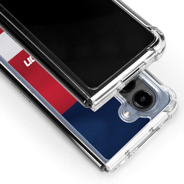 NBA Washington Wizards Jersey Galaxy Z Fold5 5G Clear Case