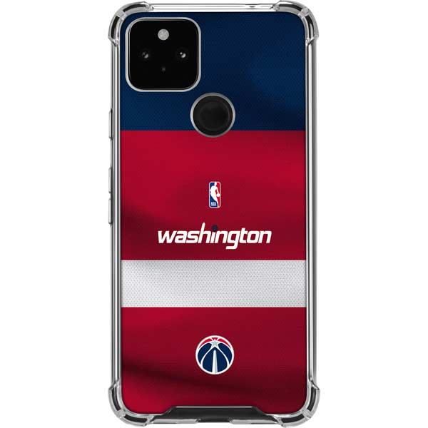 NBA Washington Wizards Jersey Google Pixel 5a 5G Clear Case