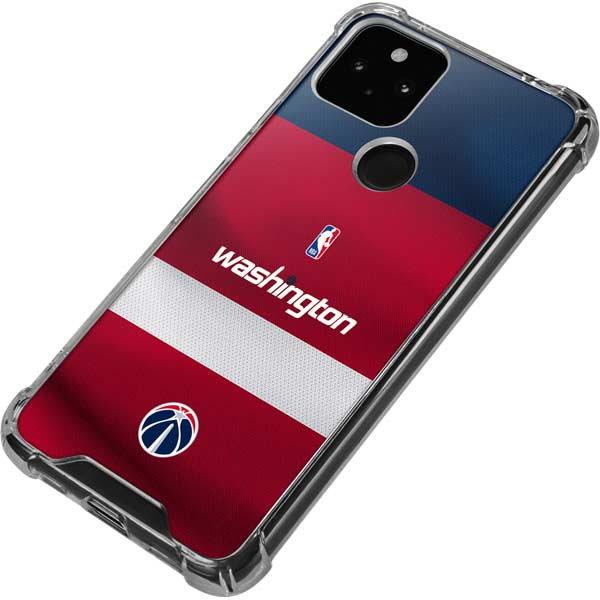 NBA Washington Wizards Jersey Google Pixel 5a 5G Clear Case