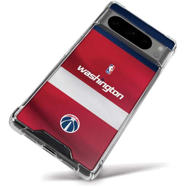 NBA Washington Wizards Jersey Google Pixel 8 Pro Clear Case