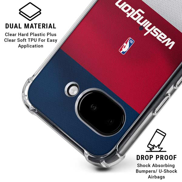 NBA Washington Wizards Jersey Google Pixel 9a Clear Case